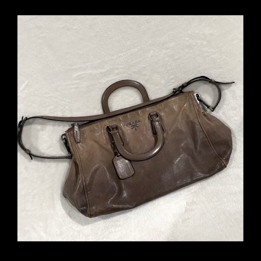 Prada Ardesia Ombre Leather Bag